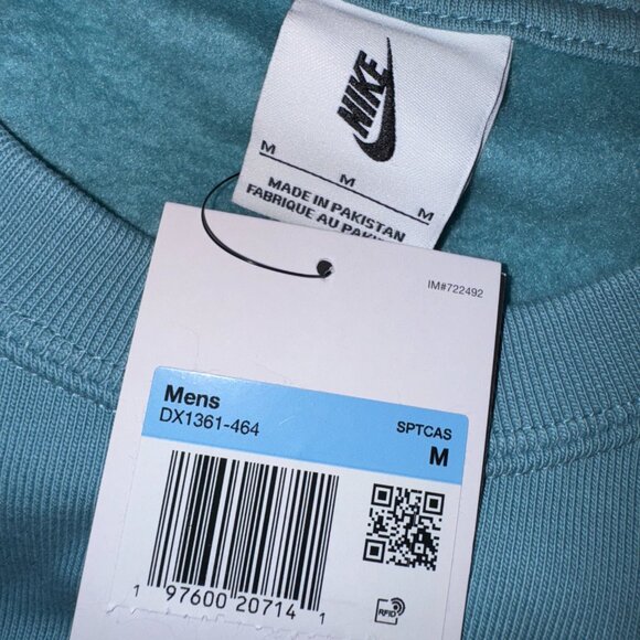 Nike Nikelab Solo Swoosh Men's Fleece Heavyweight Sweatshirt DX1361-464 Mens - Picture 7 of 15